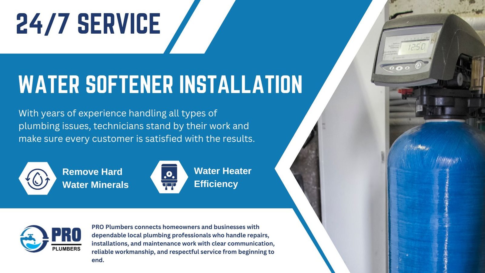 Water softener installation in Norwalk, CA